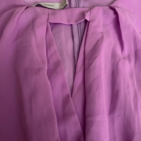 White Closet Flowy Lilac Romper - Picture 2 of 6